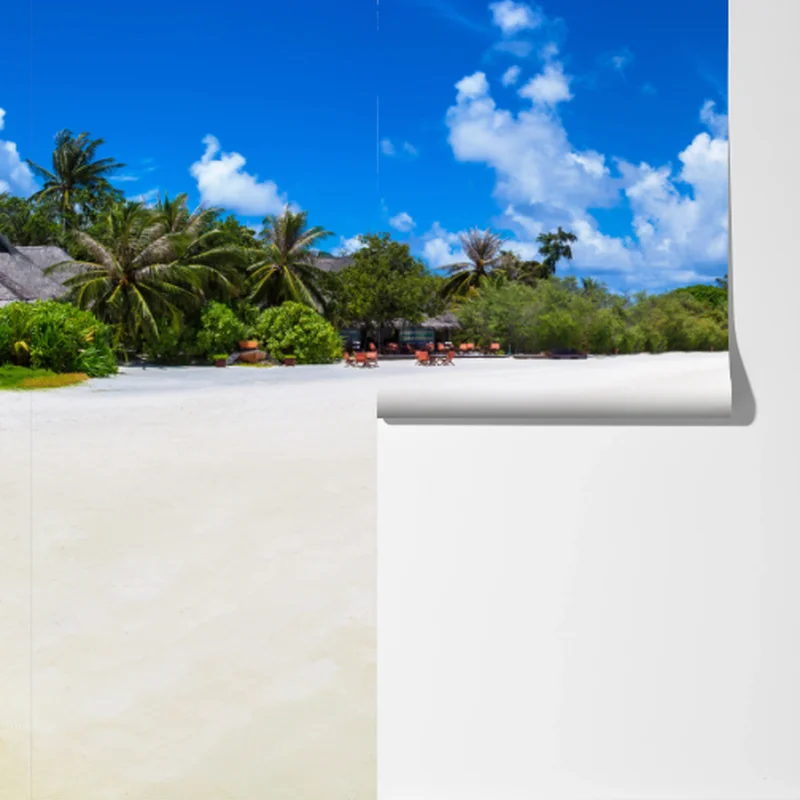 Fototapete Malediven türkisstrand panorama Fototapete Malediven türkisstrand panorama