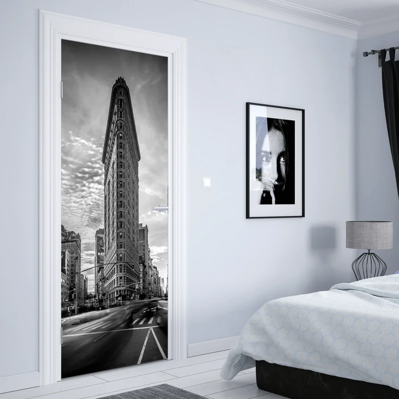 Türaufkleber Flatiron, New York — monochrome architektur