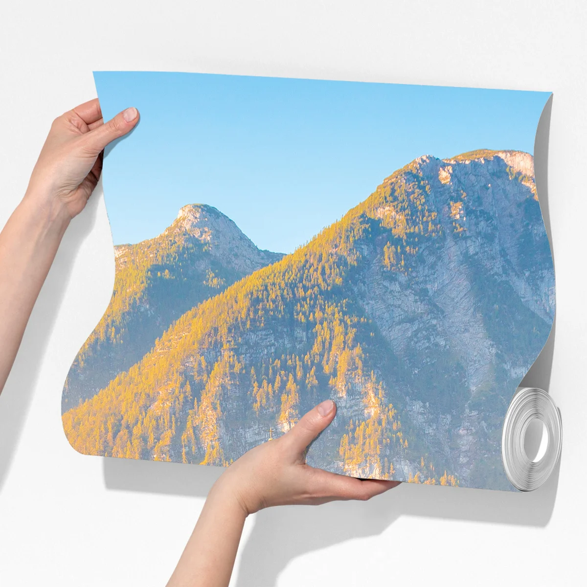 Fototapete morgendlicher lichtglanz über Hallstatt am see Fototapete morgendlicher lichtglanz über Hallstatt am see