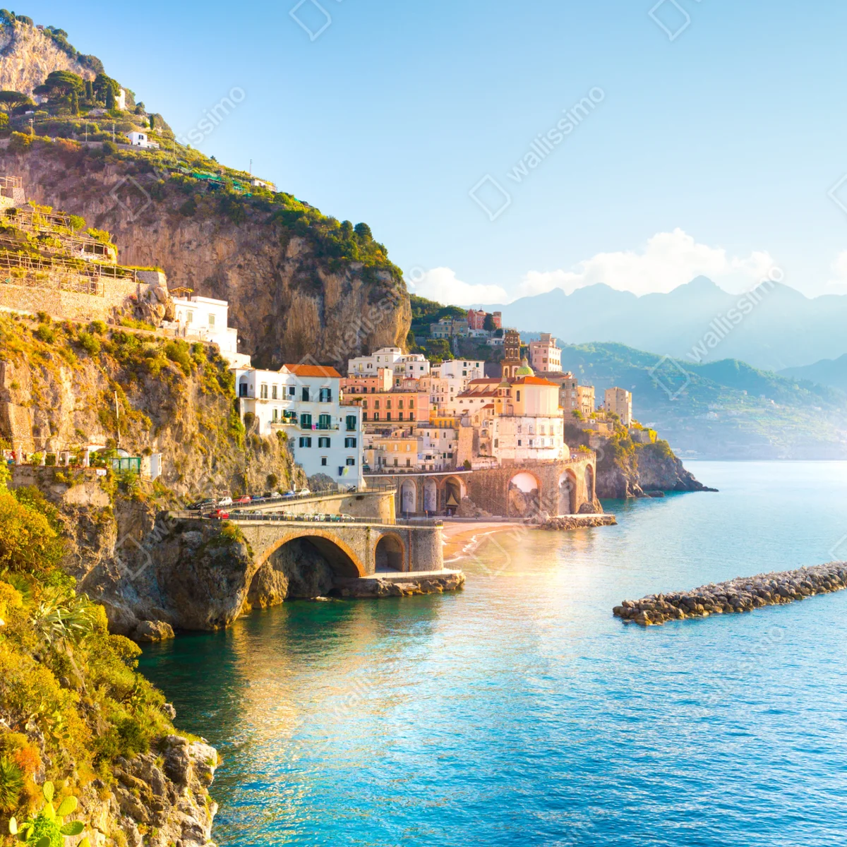 Naklejka na laptopa słoneczne wybrzeże Amalfi Naklejka na laptopa słoneczne wybrzeże Amalfi