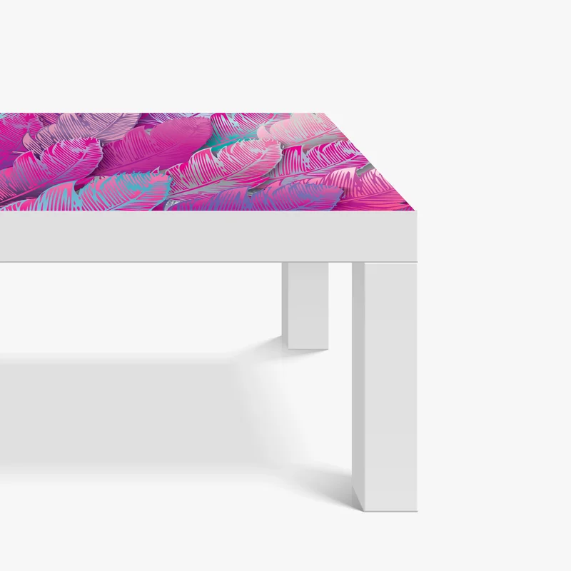 Tischaufkleber und Schreibtischaufkleber irisierendes rosa federmuster Tischaufkleber und Schreibtischaufkleber irisierendes rosa federmuster