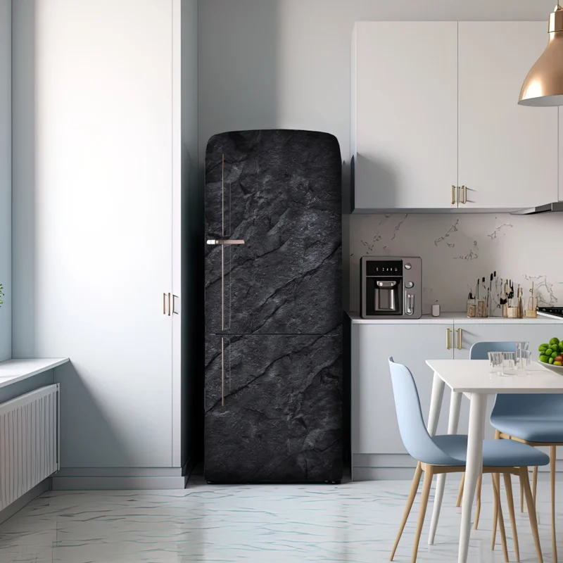 Kühlschrankaufkleber dunkle steintextur