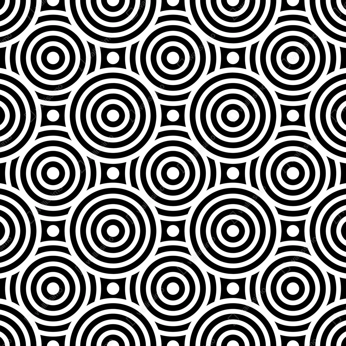 Fototapete schwarz-weiß muster aus konzentrischen kreisen Fototapete schwarz-weiß muster aus konzentrischen kreisen