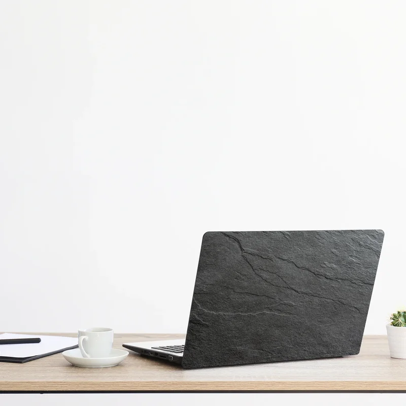 Naklejka na laptopa ciemna tekstura łupka