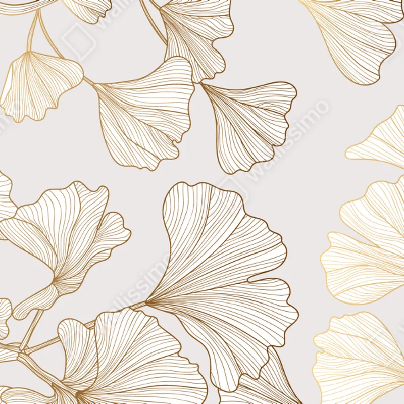 Laptop-Aufkleber feines goldenes ginkgo-blätter muster Laptop-Aufkleber feines goldenes ginkgo-blätter muster