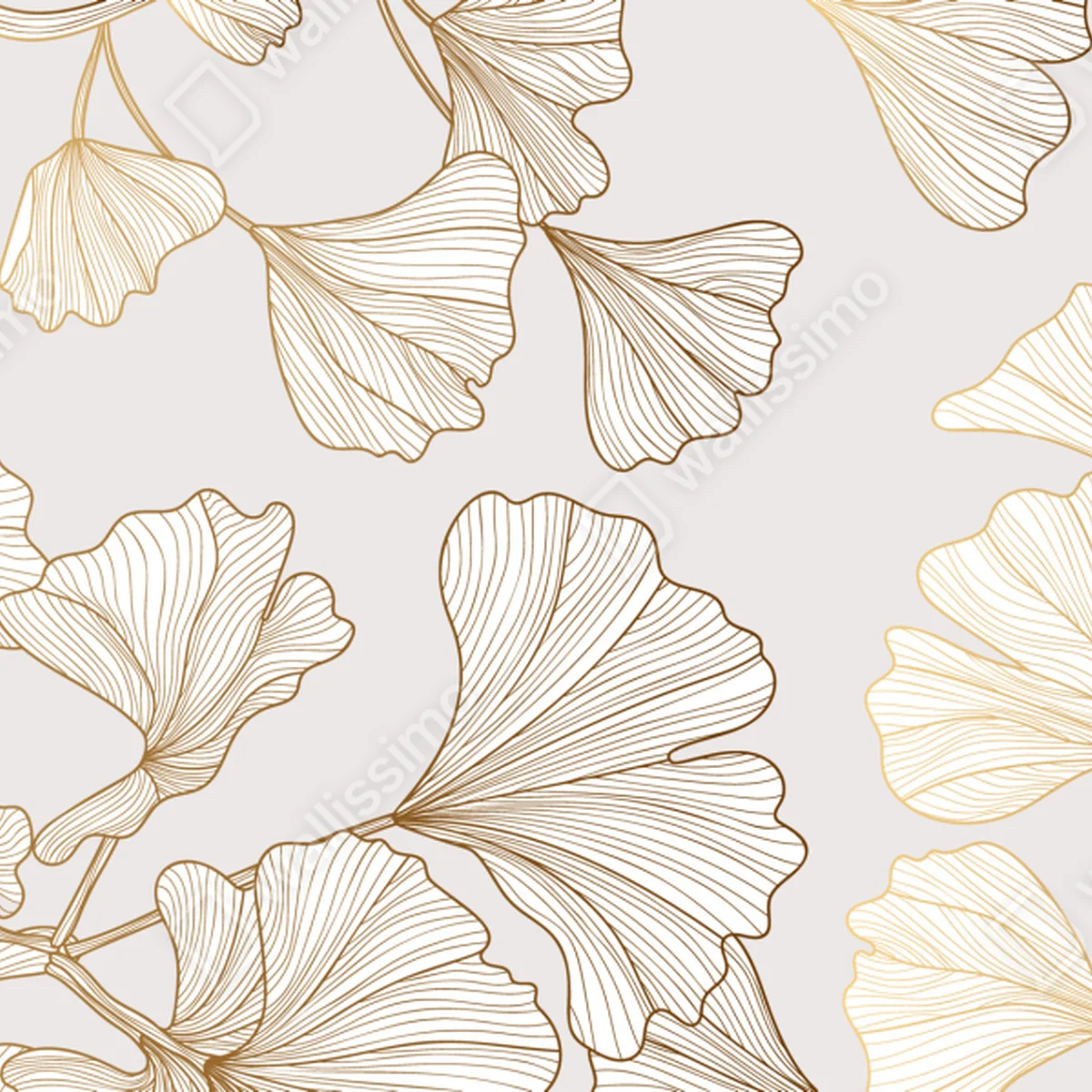 Laptop-Aufkleber feines goldenes ginkgo-blätter muster Laptop-Aufkleber feines goldenes ginkgo-blätter muster