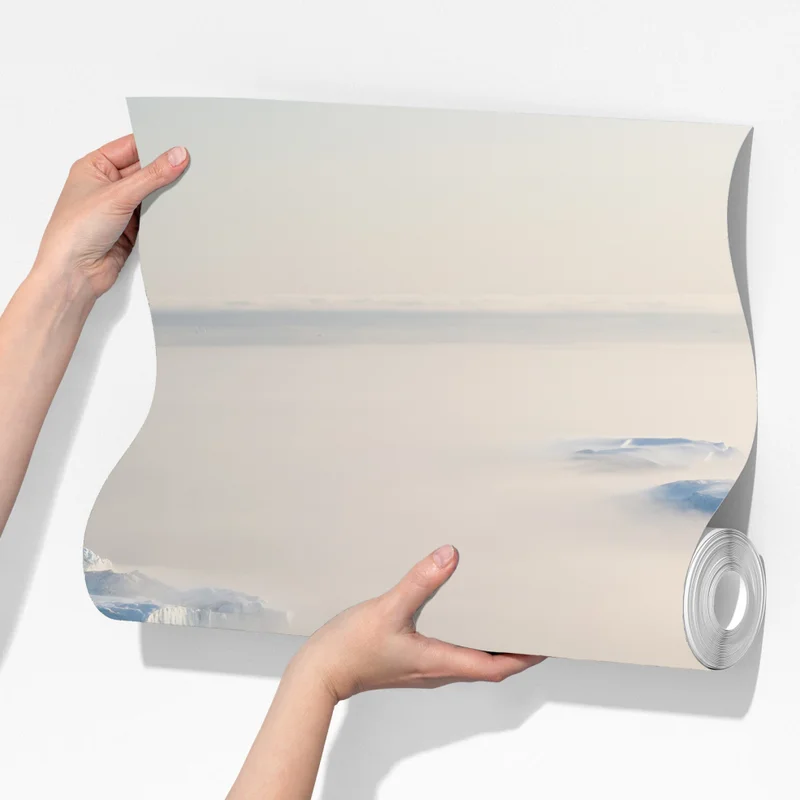 Fototapete nebelige eisberglandschaft Fototapete nebelige eisberglandschaft