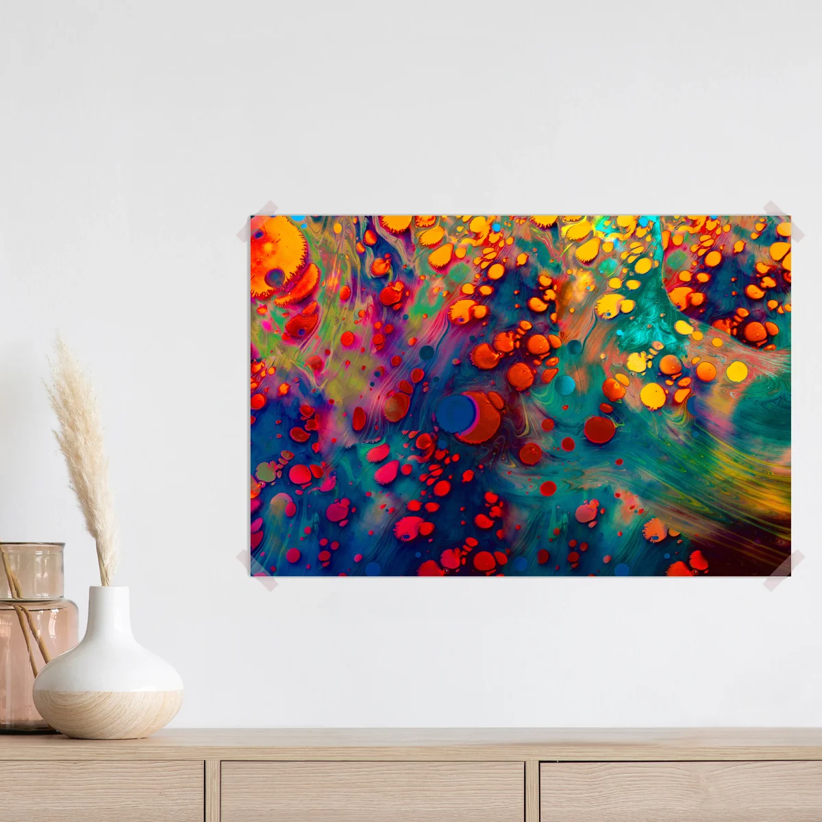 Poster lebendige türkis-orange marmorierte kunst Poster lebendige türkis-orange marmorierte kunst