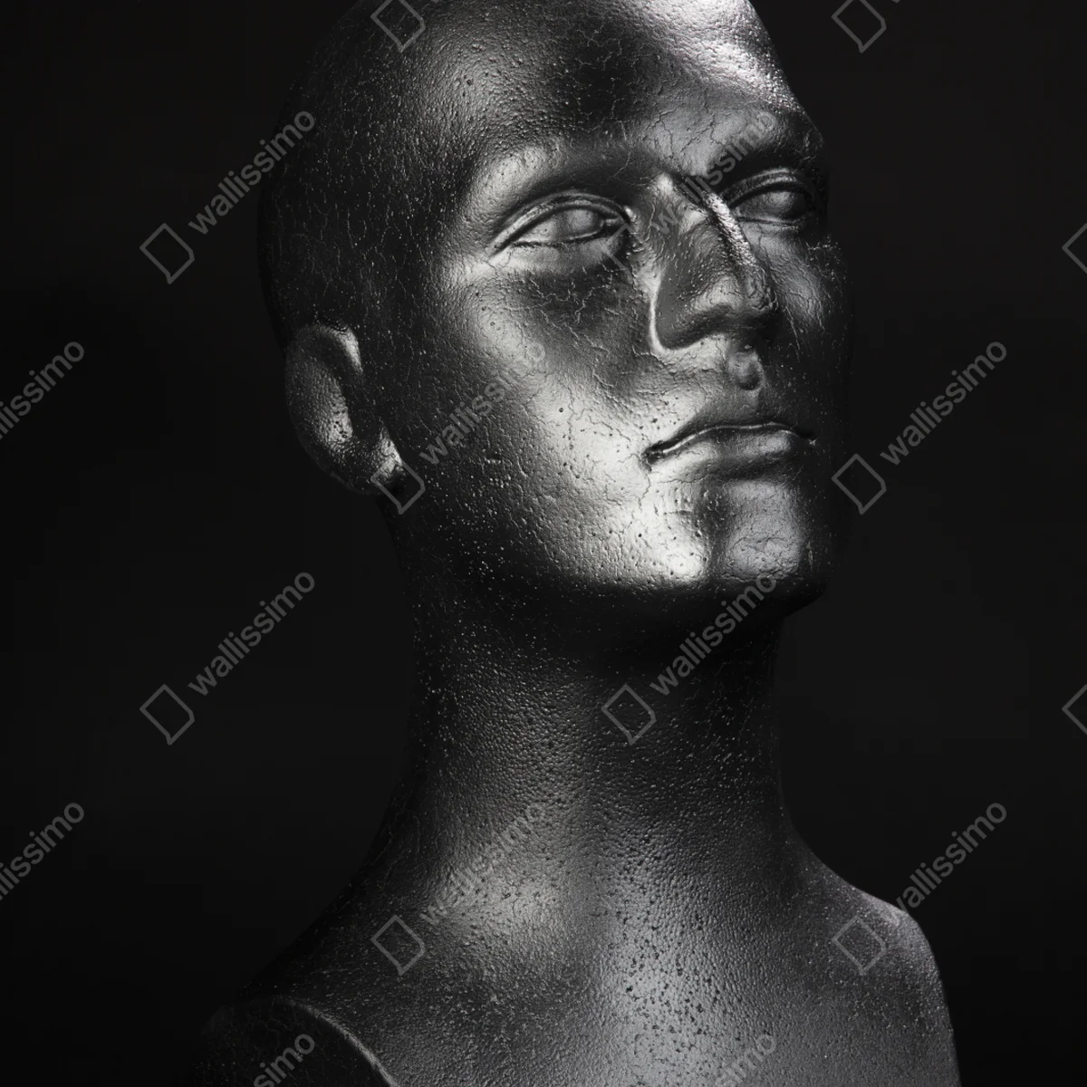 Repositionierbarer Aufkleber schwarze büste eines mannequins Repositionierbarer Aufkleber schwarze büste eines mannequins