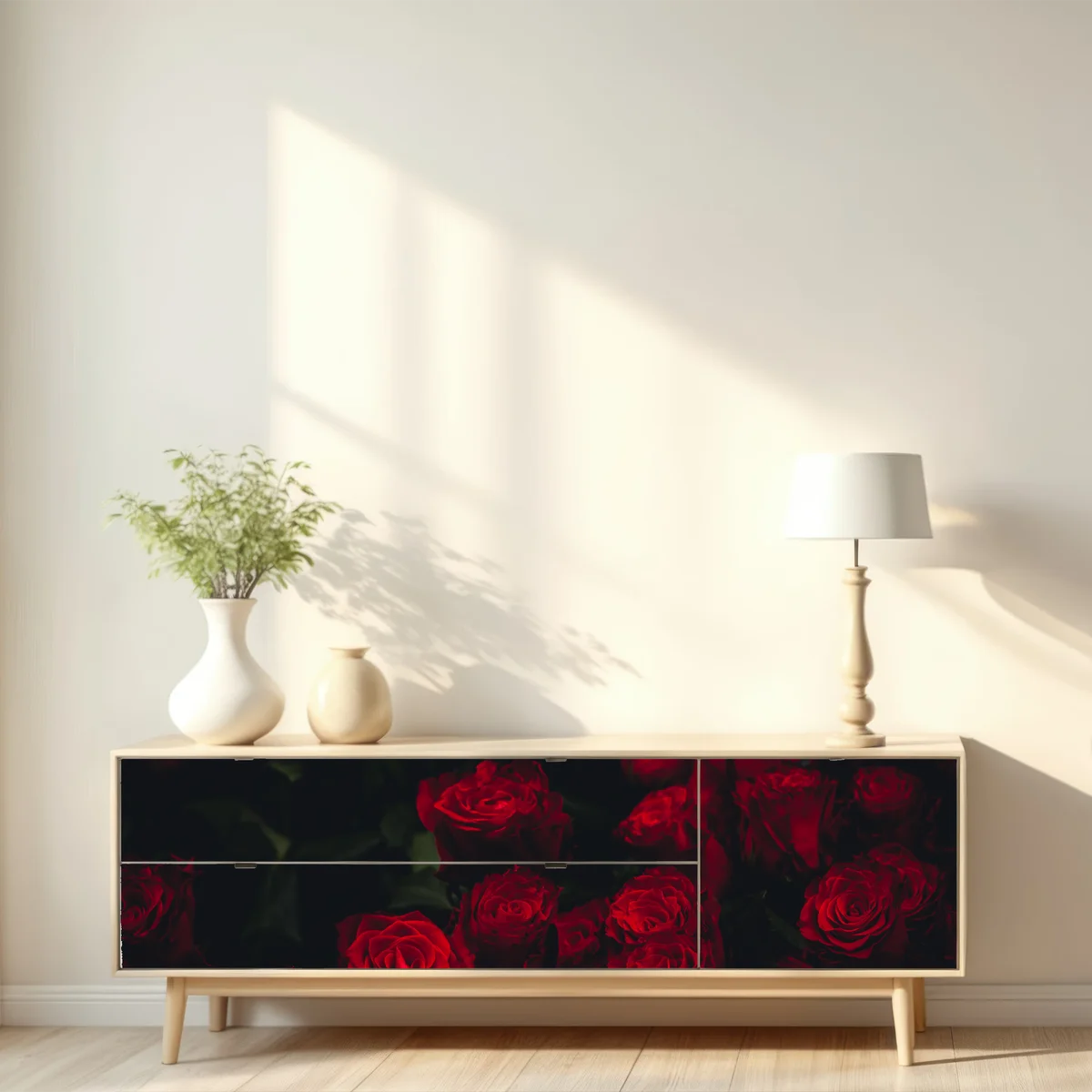 Repositionierbarer Aufkleber dunkler rosenstrauß Repositionierbarer Aufkleber dunkler rosenstrauß