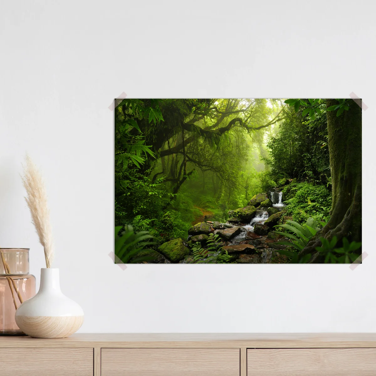 Poster ruhiger wasserfall im regenwald • Poster bei Wallnifity® Poster ruhiger wasserfall im regenwald • Poster bei Wallnifity®