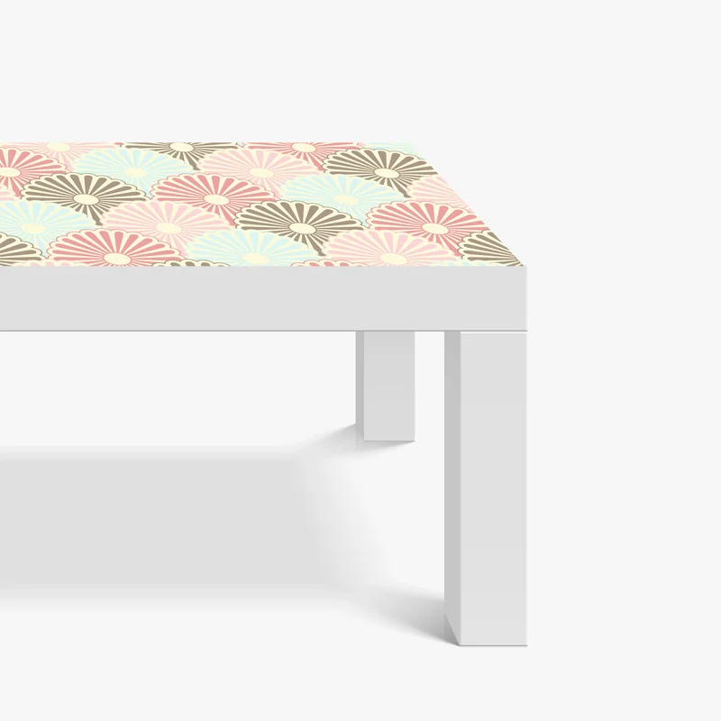 Tischaufkleber und Schreibtischaufkleber pastelliges muschelmuster