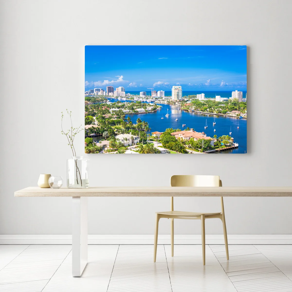 Leinwandbild Fort Lauderdale stadtskyline am meer Leinwandbild Fort Lauderdale stadtskyline am meer