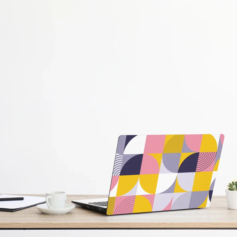 Laptop-Aufkleber pastell geometrisches muster Laptop-Aufkleber pastell geometrisches muster