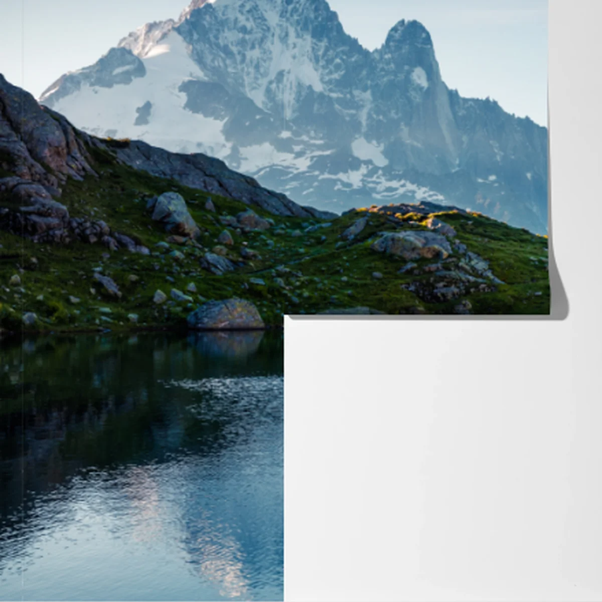 Fototapeta panorama Lac Blanc i Mont Blanc Fototapeta panorama Lac Blanc i Mont Blanc