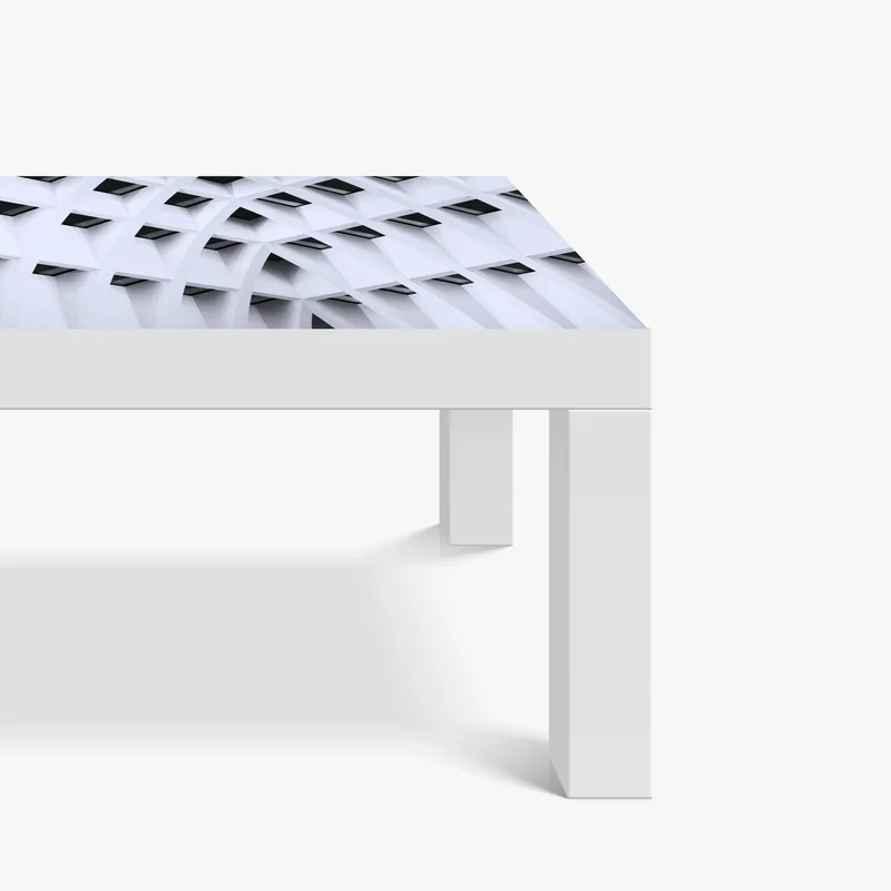 Tischaufkleber und Schreibtischaufkleber geometrisches gewölbtes deckenmuster