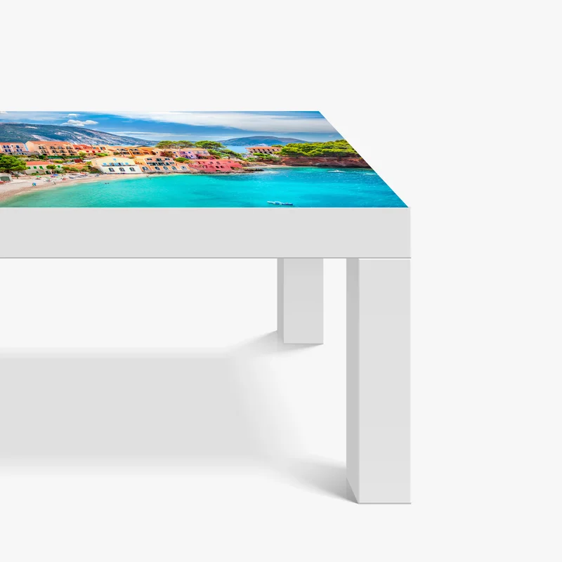 Tischaufkleber und Schreibtischaufkleber Assos küstenblick, Kefalonia