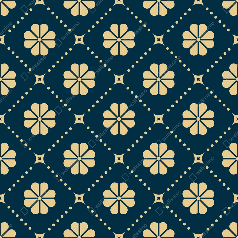 Tischaufkleber und Schreibtischaufkleber türkis beiges blumen geometrisches muster Tischaufkleber und Schreibtischaufkleber türkis beiges blumen geometrisches muster
