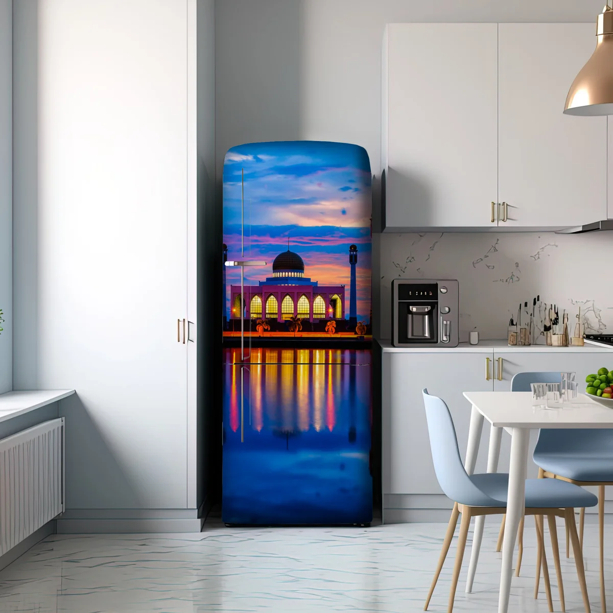 Kühlschrankaufkleber sonnenuntergang an der moschee in Songkhla Kühlschrankaufkleber sonnenuntergang an der moschee in Songkhla