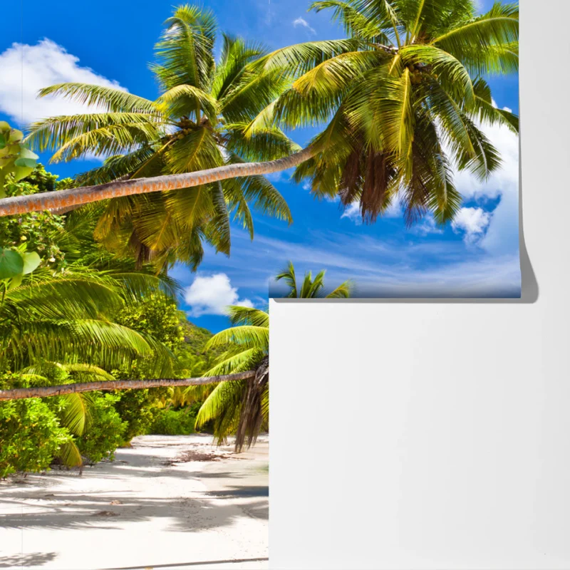 Fototapeta tropikalna plaża z palmami Fototapeta tropikalna plaża z palmami