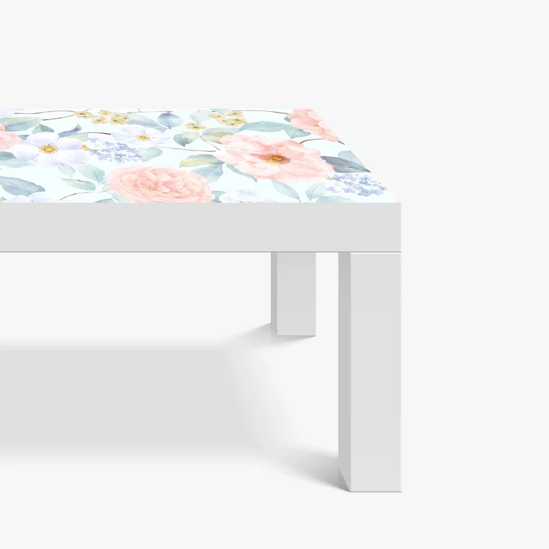 Tischaufkleber und Schreibtischaufkleber zarte pastellblumen in aquarell Tischaufkleber und Schreibtischaufkleber zarte pastellblumen in aquarell