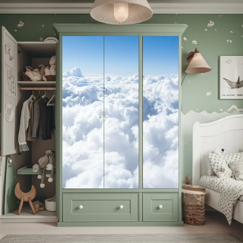 Schrankaufkleber ruhige wolkenlandschaft aus der luft Schrankaufkleber ruhige wolkenlandschaft aus der luft