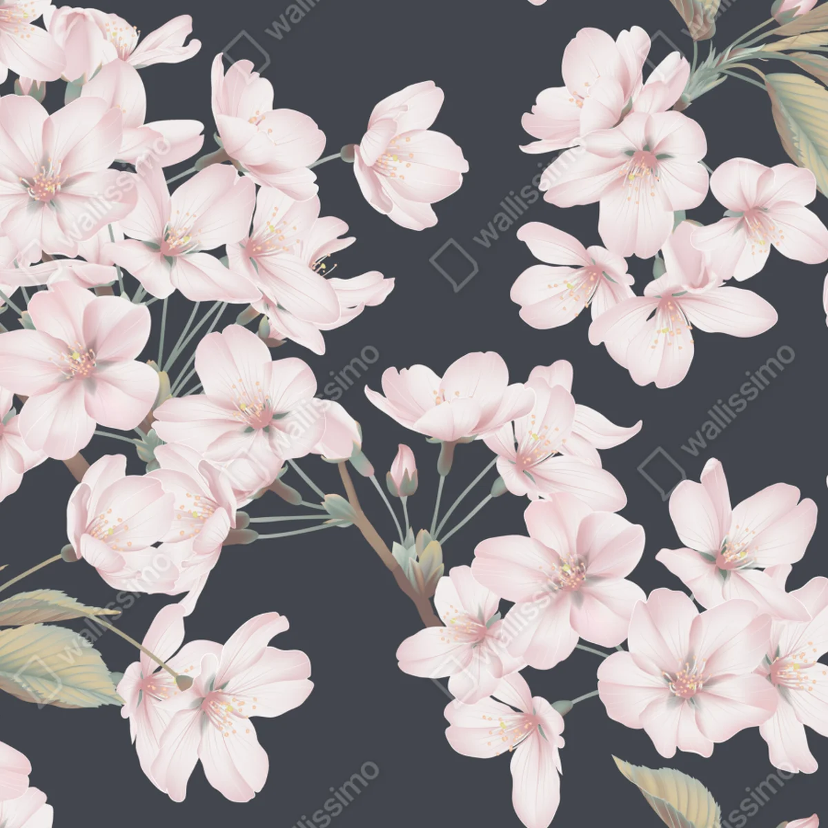 Tischaufkleber und Schreibtischaufkleber zartes kirschblütenmuster Tischaufkleber und Schreibtischaufkleber zartes kirschblütenmuster