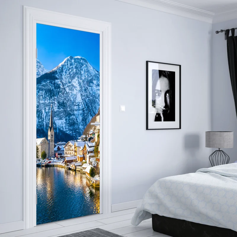 Türaufkleber winterruhe in Hallstatt — alpendorf am see