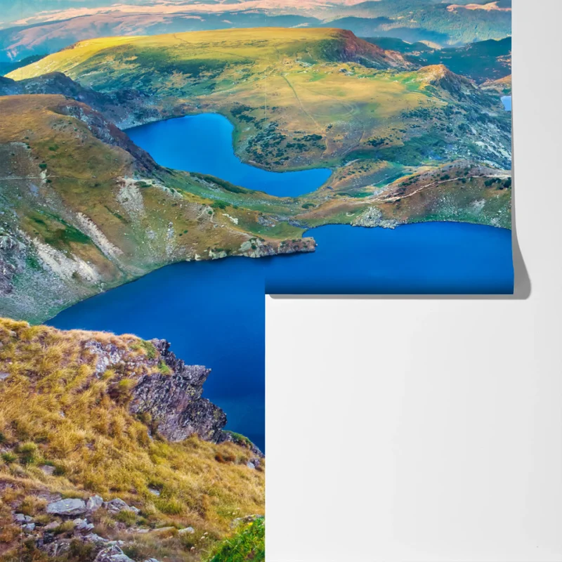 Fototapete alpine blaue seen panorama Fototapete alpine blaue seen panorama