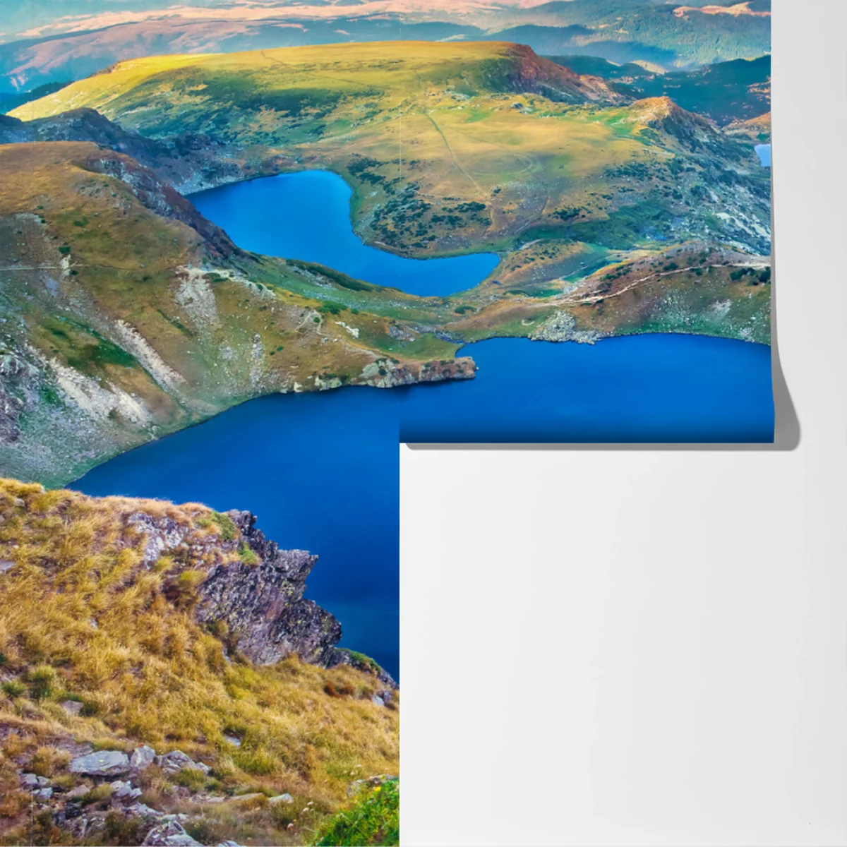 Fototapete alpine blaue seen panorama Fototapete alpine blaue seen panorama