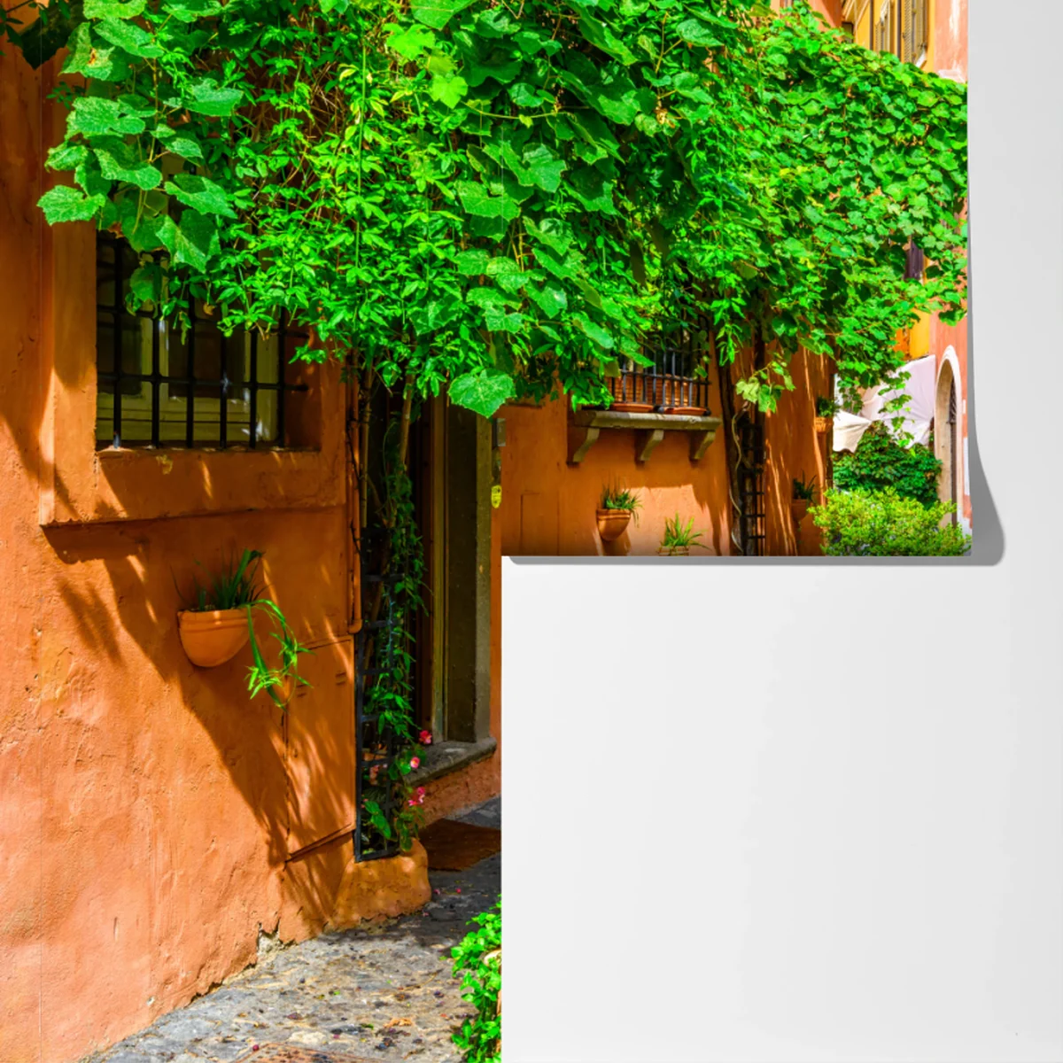 Fototapete malerische gasse in Trastevere, Rom Fototapete malerische gasse in Trastevere, Rom