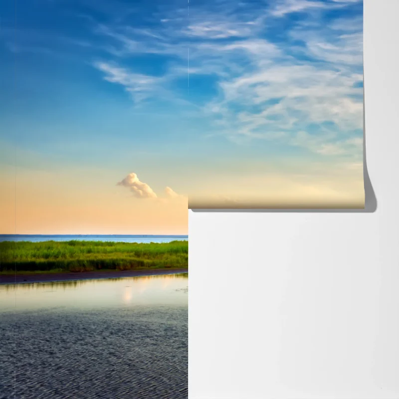 Fototapete graureiher in der Chesapeake-Bucht bei sonnenuntergang Fototapete graureiher in der Chesapeake-Bucht bei sonnenuntergang