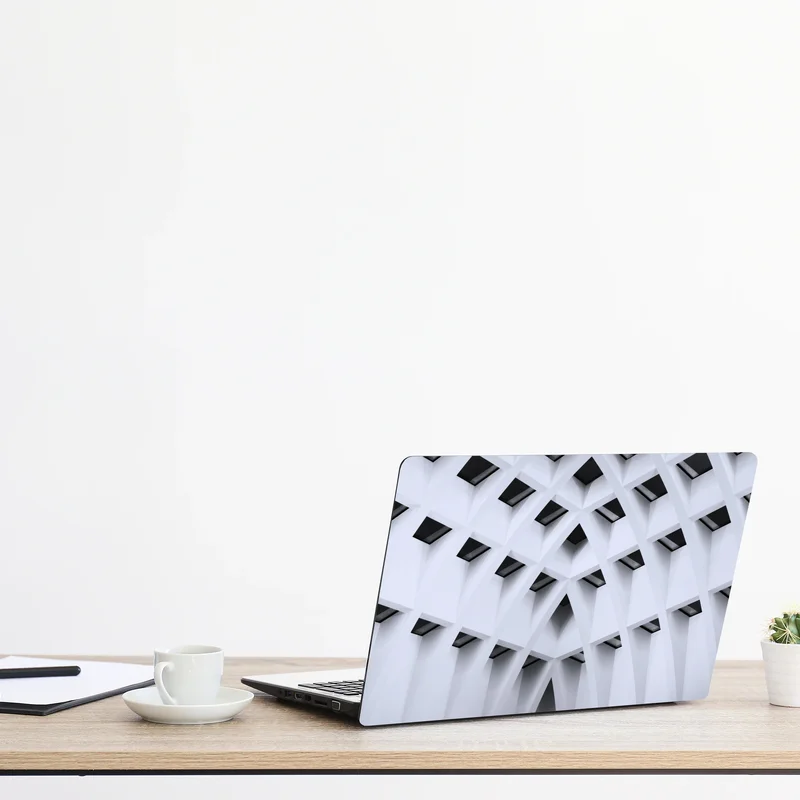 Naklejka na laptopa geometryczny łukowy sufit Naklejka na laptopa geometryczny łukowy sufit