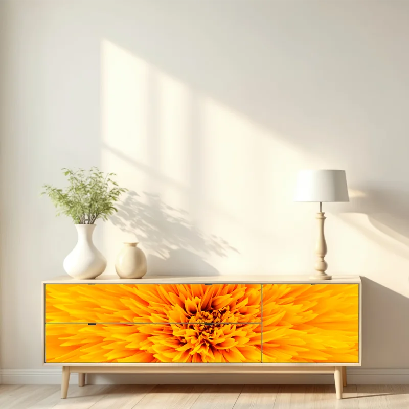 Repositionierbarer Aufkleber strahlende sonnenblume nahaufnahme