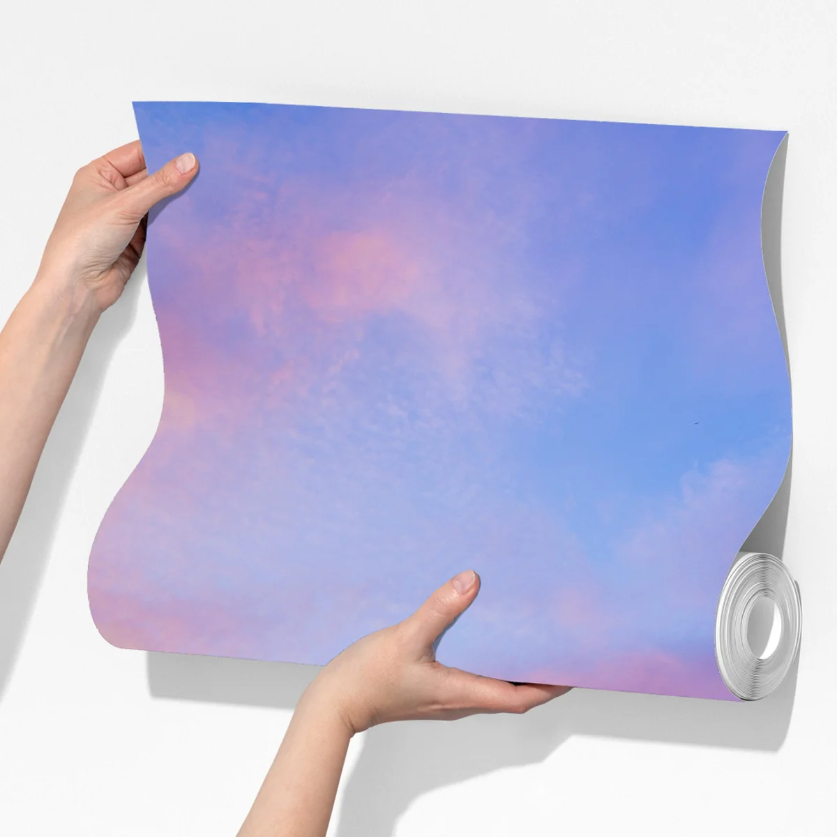 Fototapete pastellsonnenuntergang über wüstenbergen Fototapete pastellsonnenuntergang über wüstenbergen