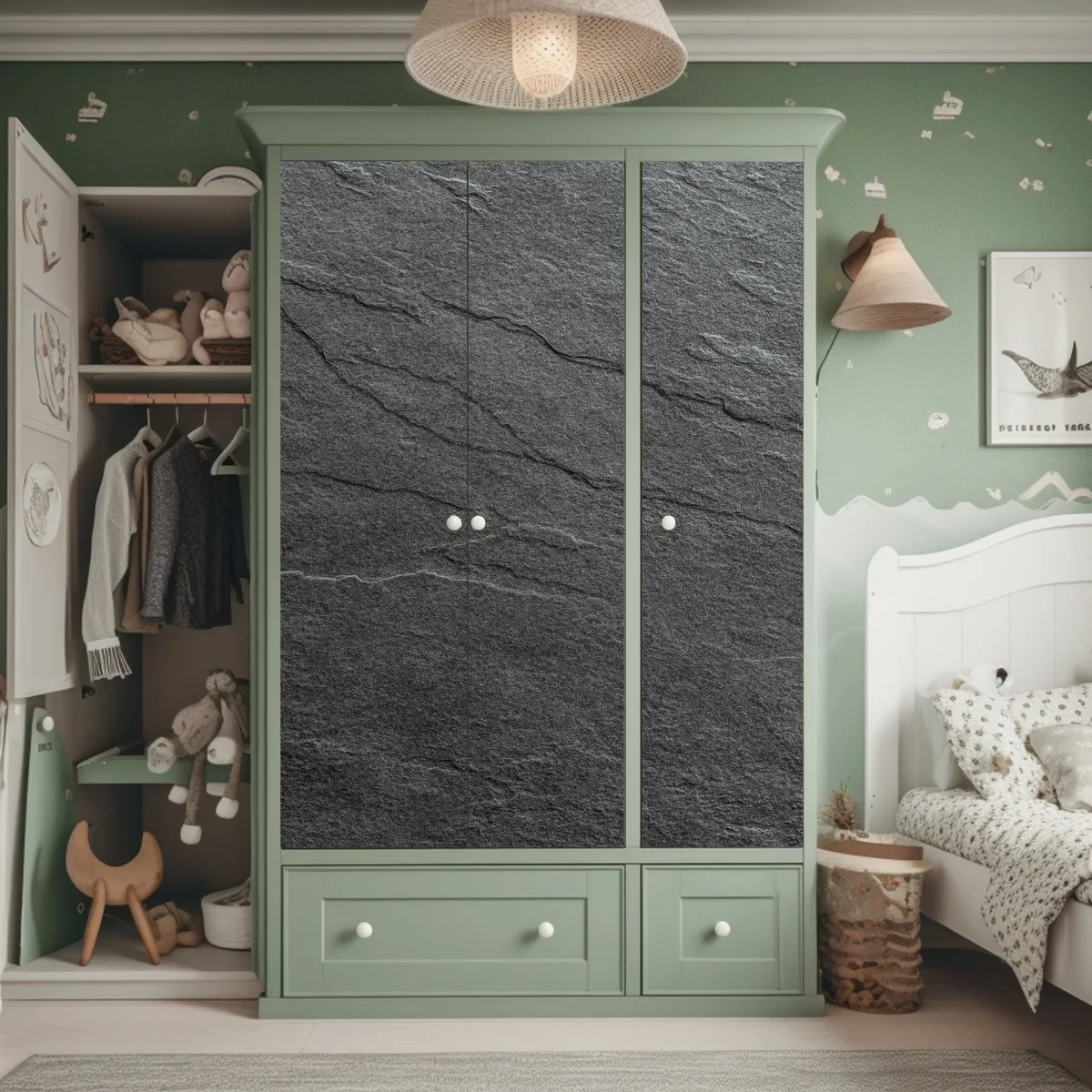 Schrankaufkleber dunkle schiefertextur Schrankaufkleber dunkle schiefertextur