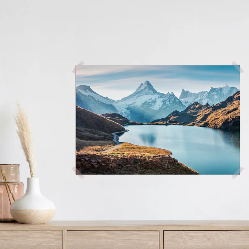 Poster sonnenaufgang über Bachalpsee, Schweizer Alpen Poster sonnenaufgang über Bachalpsee, Schweizer Alpen