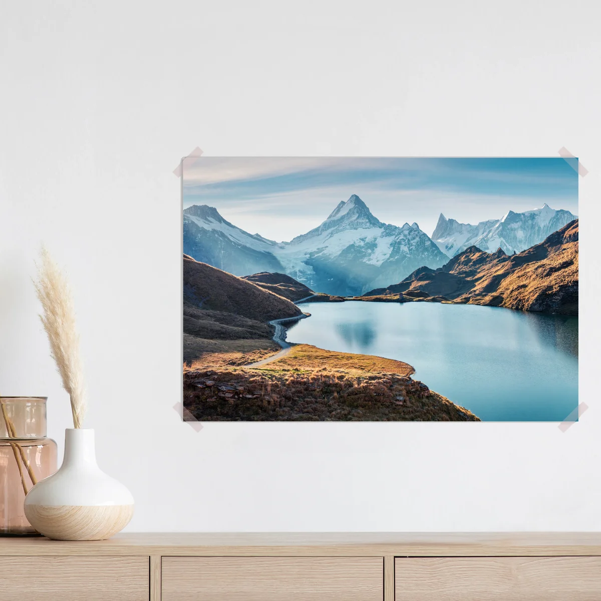 Poster sonnenaufgang über Bachalpsee, Schweizer Alpen Poster sonnenaufgang über Bachalpsee, Schweizer Alpen