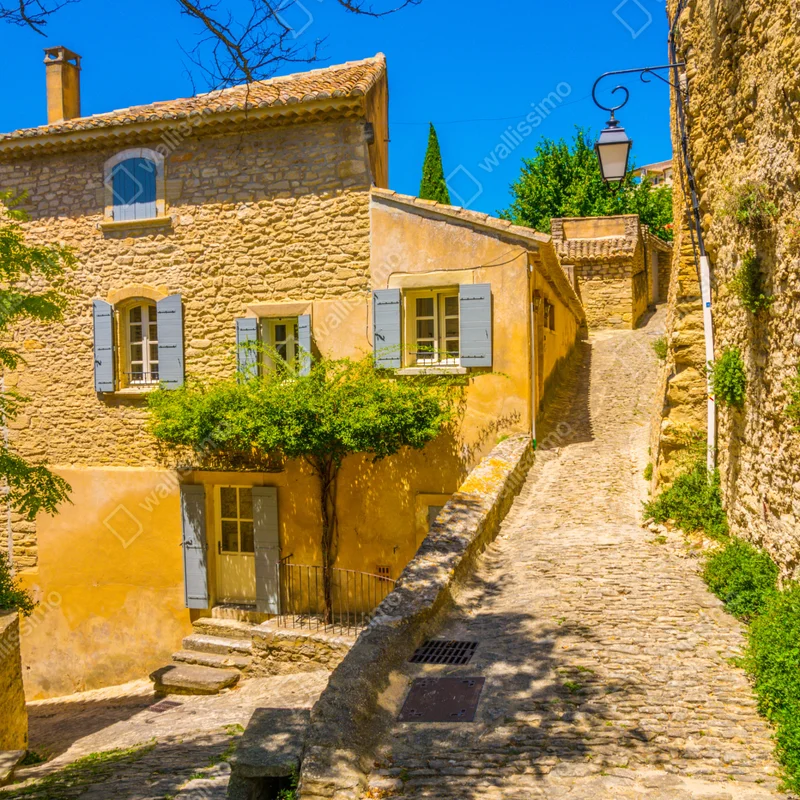 Kühlschrankaufkleber sonnige kopfsteinpflastergasse Kühlschrankaufkleber sonnige kopfsteinpflastergasse