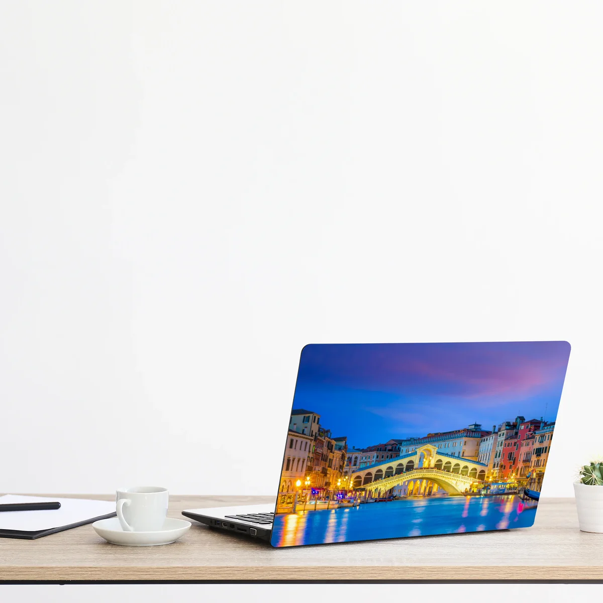 Naklejka na laptopa most Rialto o zmierzchu, Wenecja Naklejka na laptopa most Rialto o zmierzchu, Wenecja