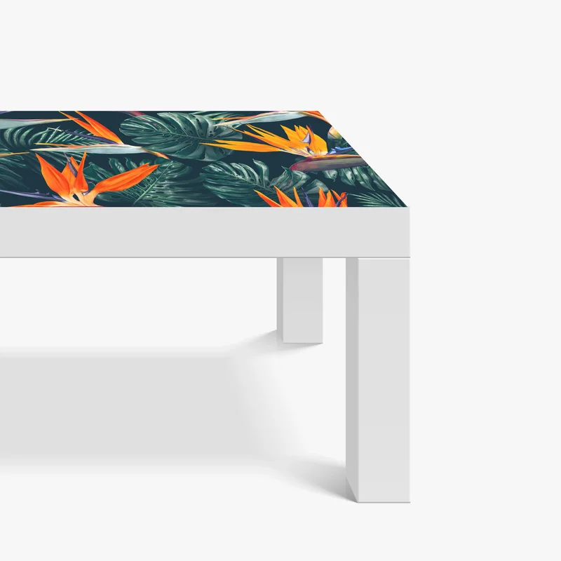 Tischaufkleber und Schreibtischaufkleber tropisches muster mit strelitzie Tischaufkleber und Schreibtischaufkleber tropisches muster mit strelitzie