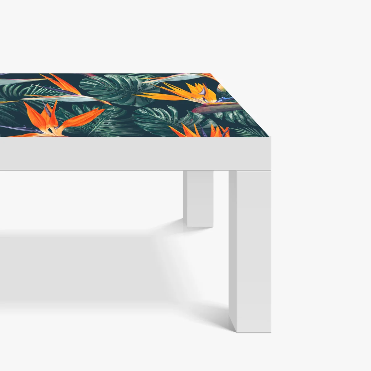 Tischaufkleber und Schreibtischaufkleber tropisches muster mit strelitzie Tischaufkleber und Schreibtischaufkleber tropisches muster mit strelitzie