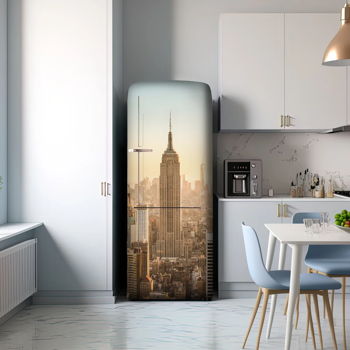 Kühlschrankaufkleber New York skyline im goldenen licht Kühlschrankaufkleber New York skyline im goldenen licht