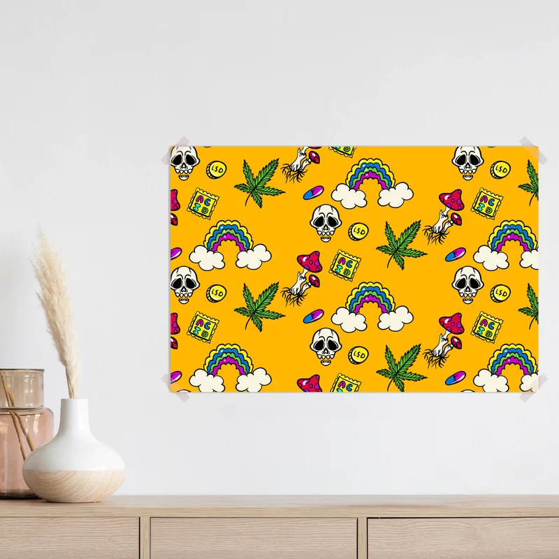 Poster psychodelisches pop art muster • Poster bei Wallnifity® Poster psychodelisches pop art muster • Poster bei Wallnifity®