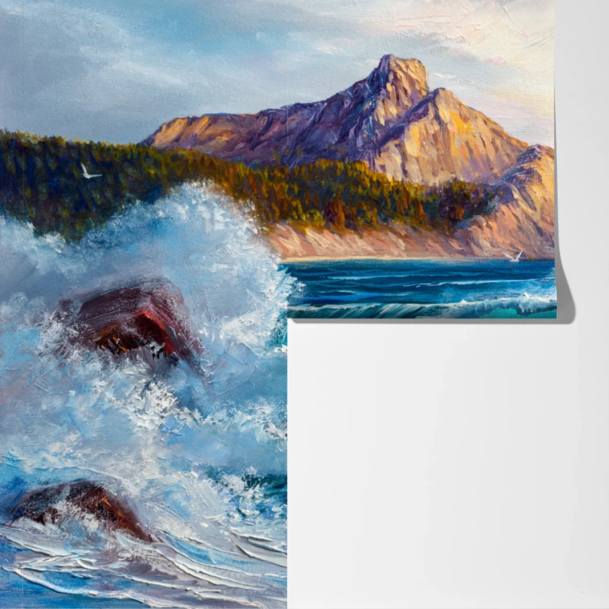 Fototapeta turkusowa fala - pejzaż morski Fototapeta turkusowa fala - pejzaż morski