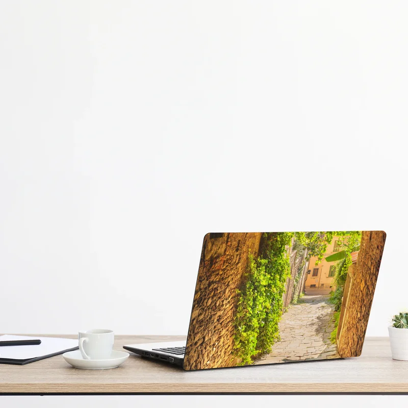 Laptop-Aufkleber sonnige gasse in der Toskana