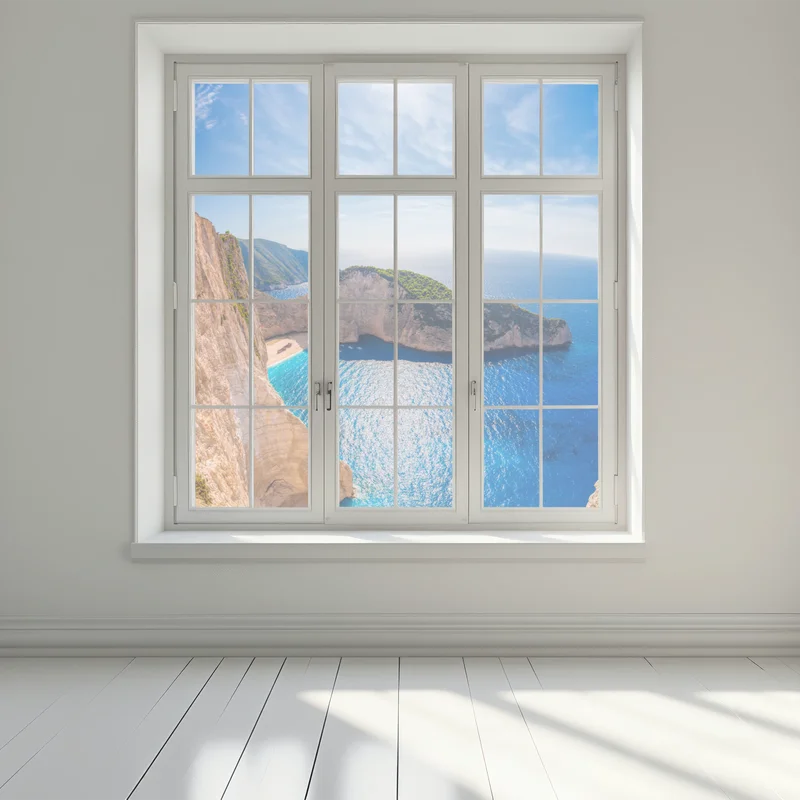 Fensteraufkleber sonnenklippen am Navagio strand, Zakynthos
