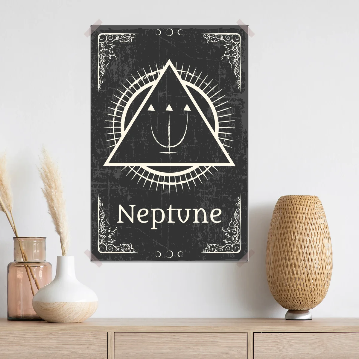 Poster alchemisches symbol Neptun Poster alchemisches symbol Neptun