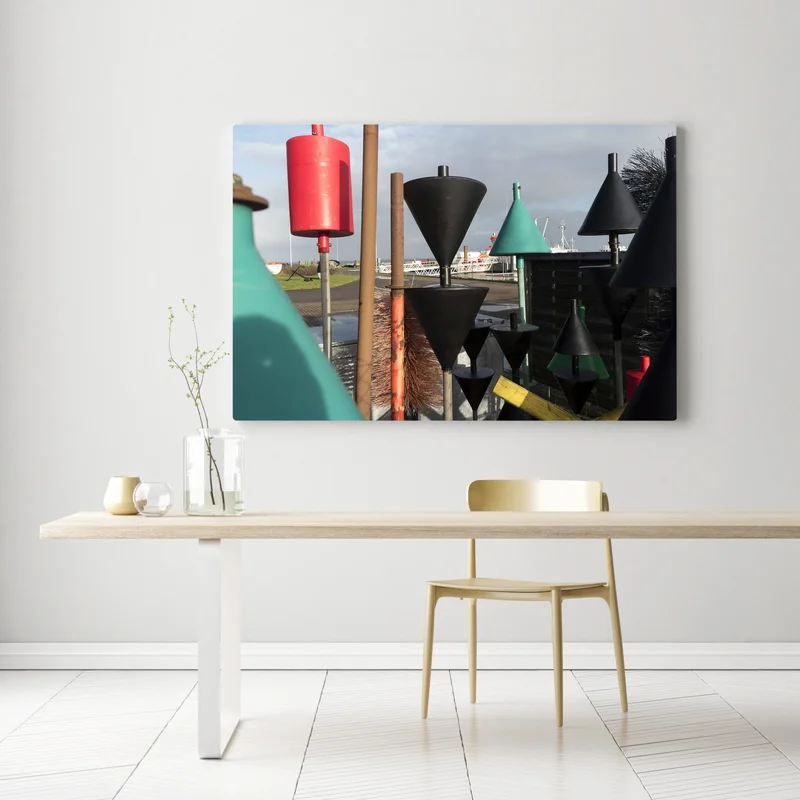 Leinwandbild Navigationszeichen auf der nordfriesischen Insel Amrum in Deutschland • Leinwandbilder bei Wallnifity® Leinwandbild Navigationszeichen auf der nordfriesischen Insel Amrum in Deutschland • Leinwandbilder bei Wallnifity®