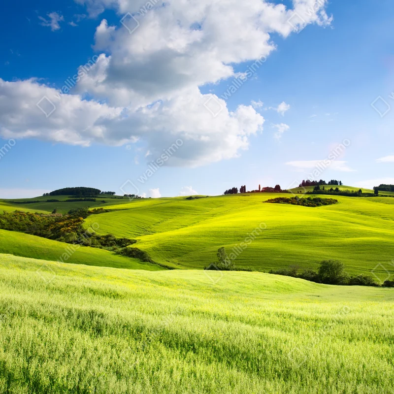 Tischaufkleber und Schreibtischaufkleber Toskana sanfte hügel bei sonnenuntergang • Tischaufkleber bei Wallnifity® Tischaufkleber und Schreibtischaufkleber Toskana sanfte hügel bei sonnenuntergang • Tischaufkleber bei Wallnifity®